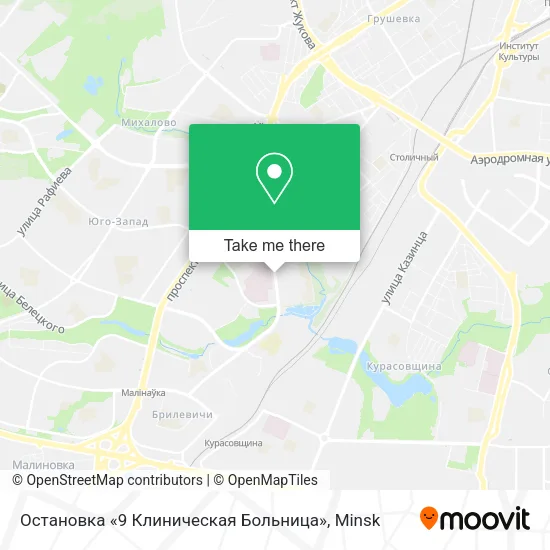 Остановка «9 Клиническая Больница» map