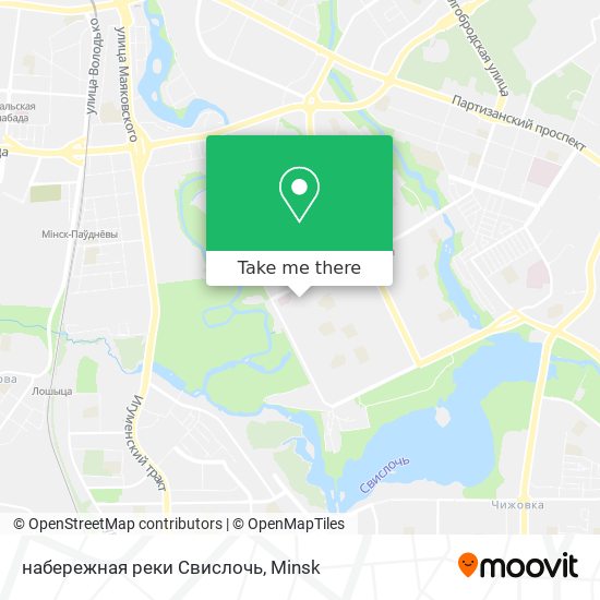 набережная реки Свислочь map