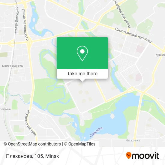 Плеханова, 105 map