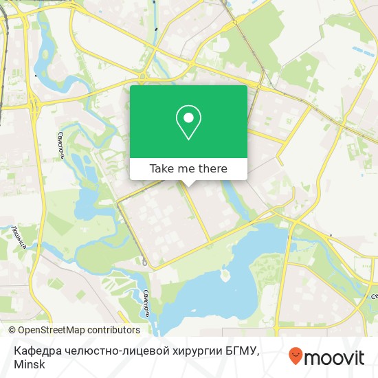 Кафедра челюстно-лицевой хирургии БГМУ map