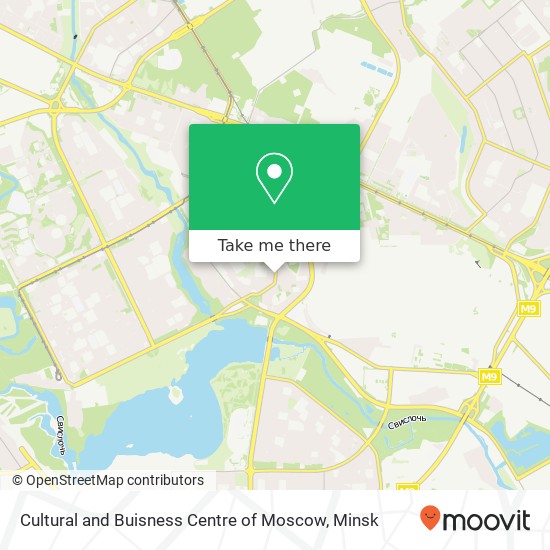 Cultural and Buisness Centre of Moscow map