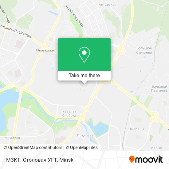 МЗКТ. Столовая УГТ map