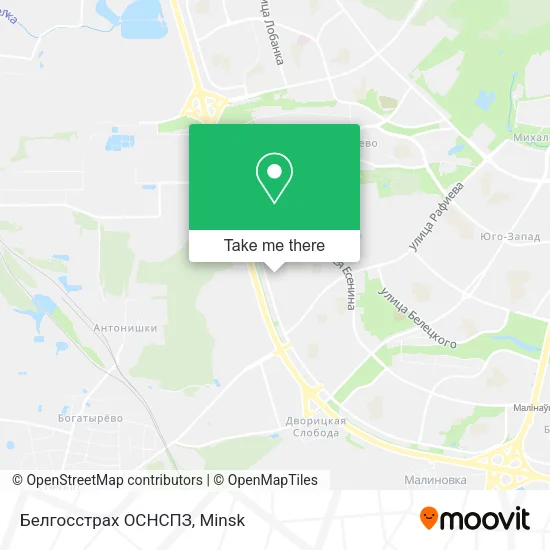 Белгосстрах ОСНСПЗ map
