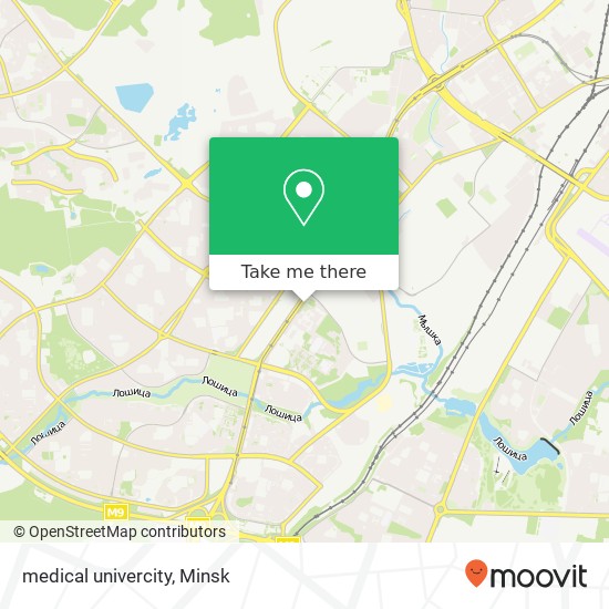 medical univercity map