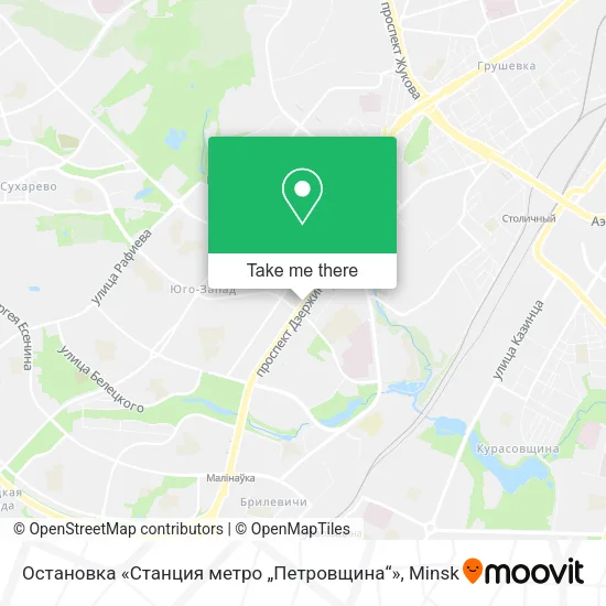 Остановка «Станция метро „Петровщина“» map
