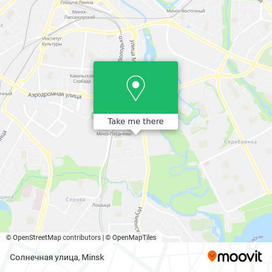 Солнечная улица map