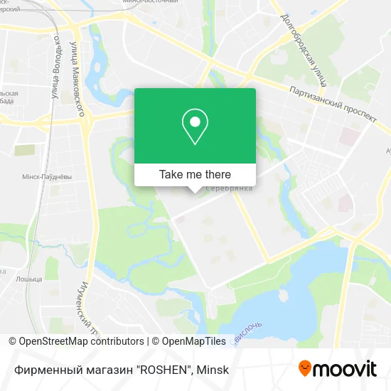 Фирменный магазин "ROSHEN" map