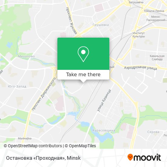 Остановка «Проходная» map