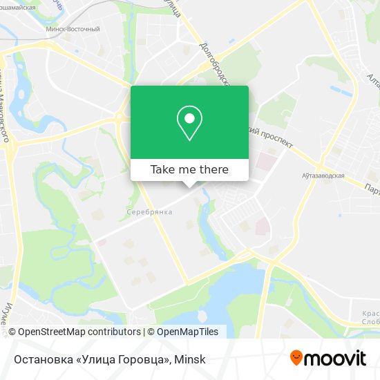 Остановка «Улица Горовца» map