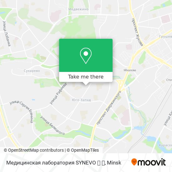 Медицинская лаборатория SYNEVO 🏥 💉 map