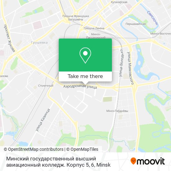 Минский государственный высший авиационный колледж. Корпус 5, 6 map