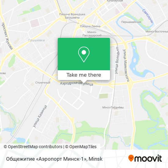 Общежитие «Аэропорт Минск-1» map