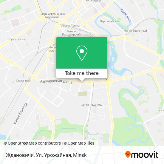 Ждановичи, Ул. Урожайная map