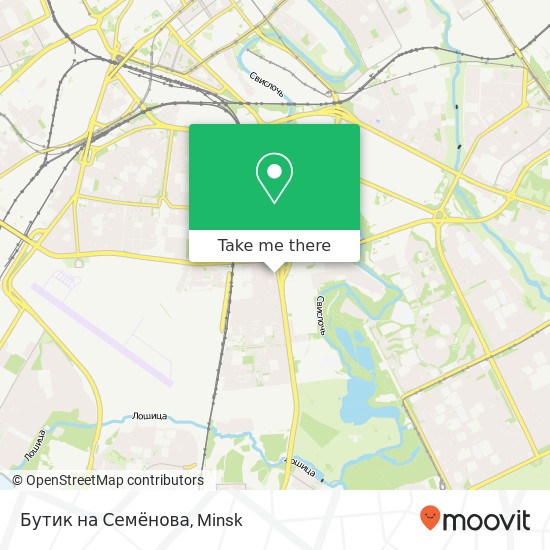 Бутик на Семёнова map