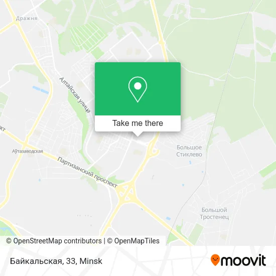 Байкальская, 33 map