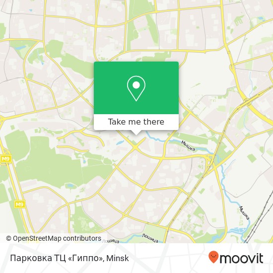 Парковка ТЦ «Гиппо» map