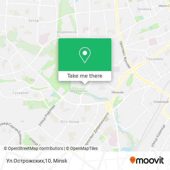 Ул.Острожских,10 map