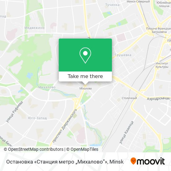 Остановка «Станция метро „Михалово”» map
