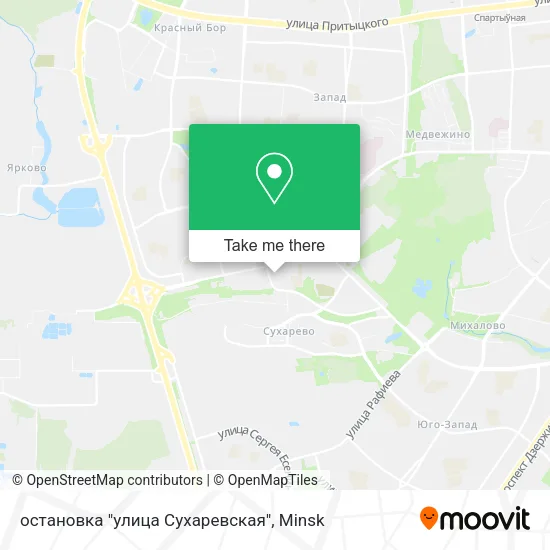 остановка "улица Сухаревская" map