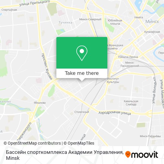Бассейн спорткомплекса Академии Управления map