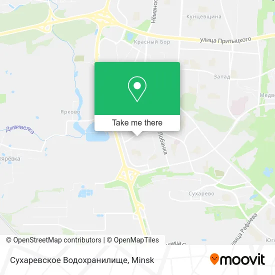 Сухаревское Водохранилище map