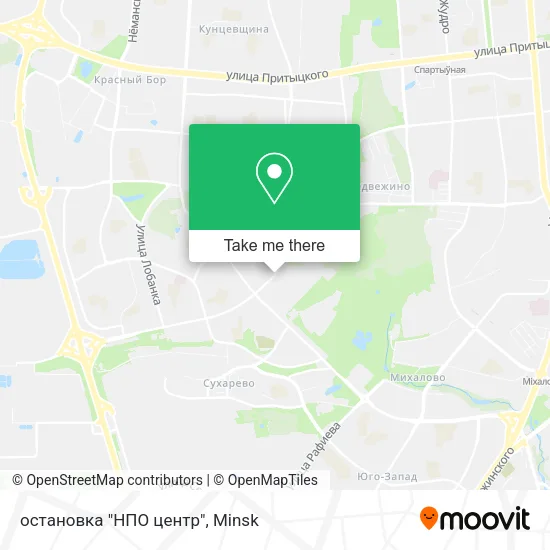остановка "НПО центр" map