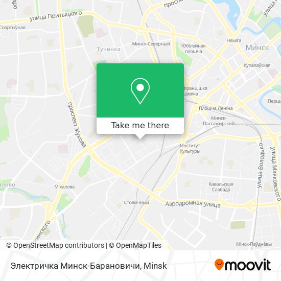 Электричка Минск-Барановичи map