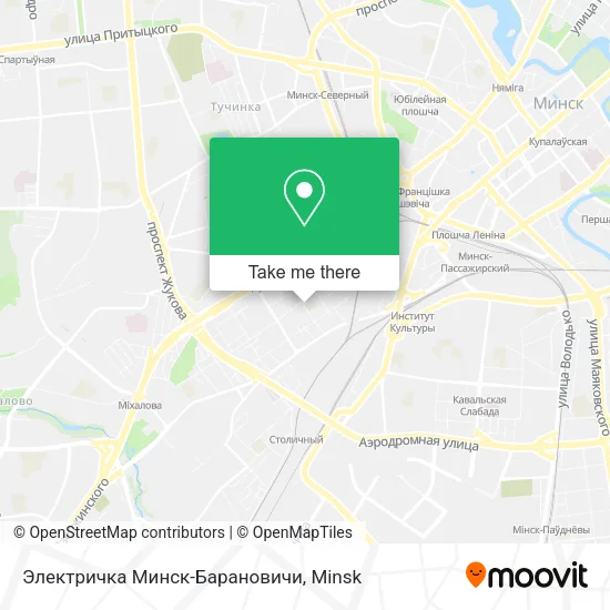 Электричка Минск-Барановичи map