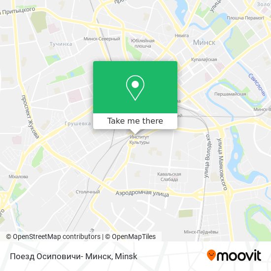 Поезд Осиповичи- Минск map