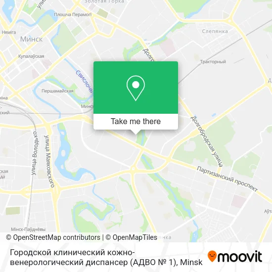 Городской клинический кожно-венерологический диспансер (АДВО № 1) map