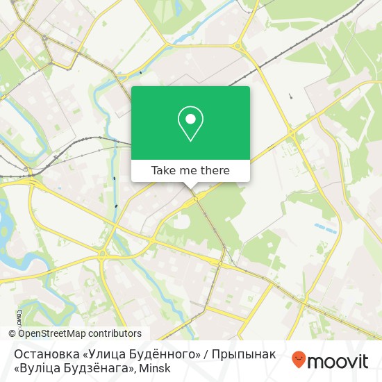 Остановка «Улица Будённого» / Прыпынак «Вуліца Будзёнага» map