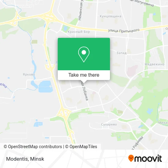 Modentis map
