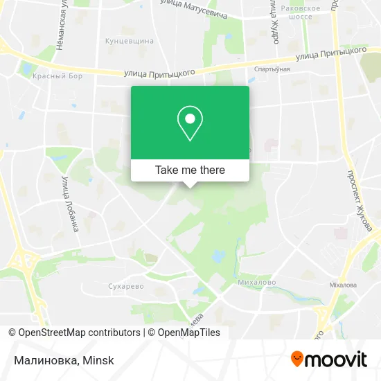 Малиновка map