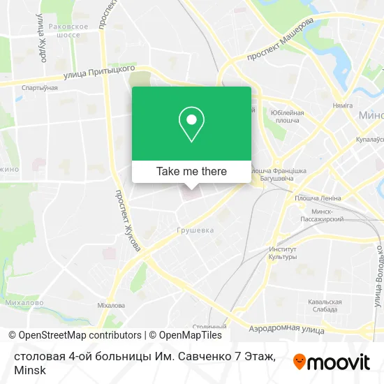 столовая 4-ой больницы Им. Савченко 7 Этаж map