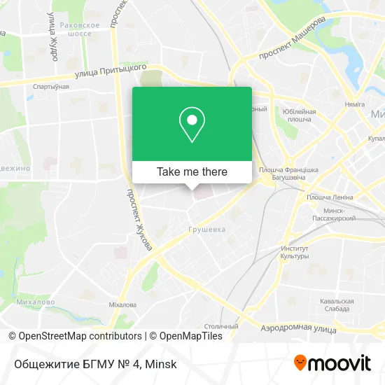 Общежитие БГМУ № 4 map