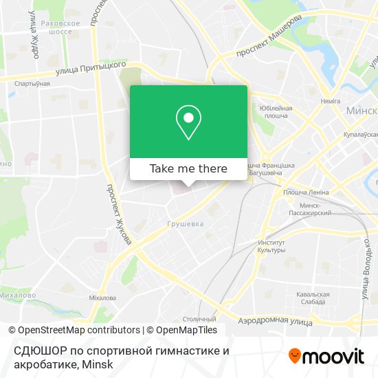 СДЮШОР по спортивной гимнастике и акробатике map