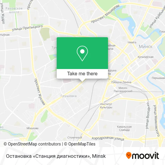 Остановка «Станция диагностики» map