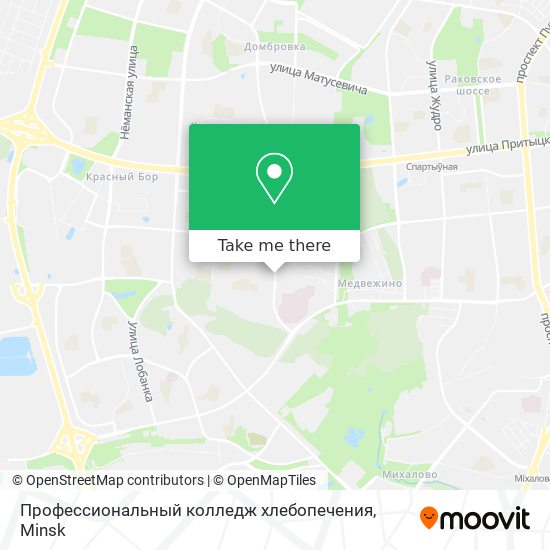 Профессиональный колледж хлебопечения map