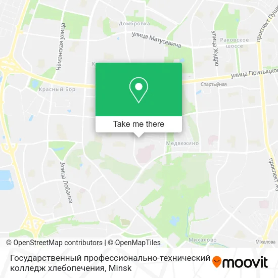 Государственный профессионально-технический колледж хлебопечения map