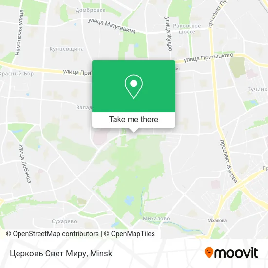 Церковь Свет Миру map