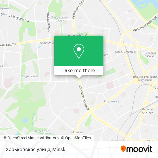 Харьковская улица map