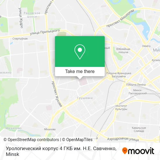 Урологический корпус 4 ГКБ им. Н.Е. Савченко map