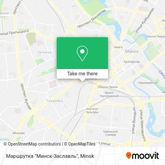 Маршрутка "Минск-Заславль" map