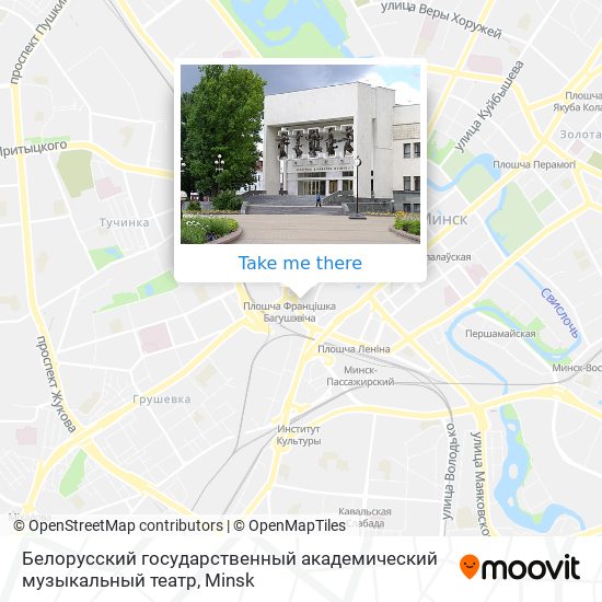 Белорусский государственный академический музыкальный театр map