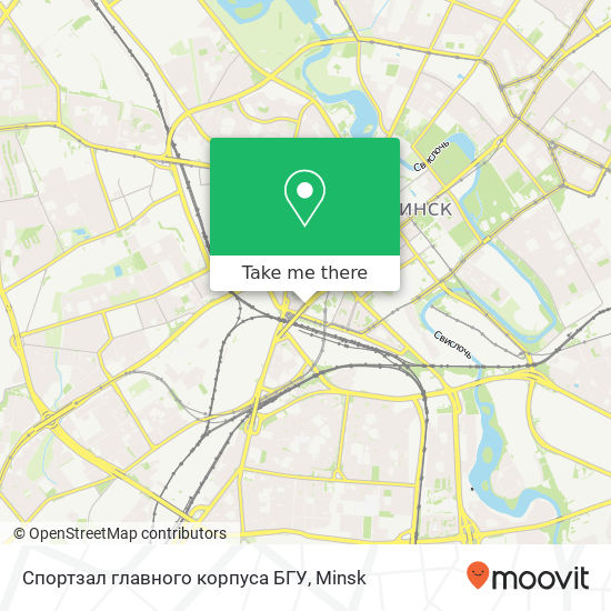 Спортзал главного корпуса БГУ map