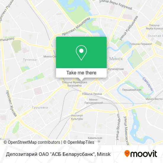 Депозитарий ОАО "АСБ Беларусбанк" map