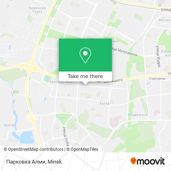 Парковка Алми map