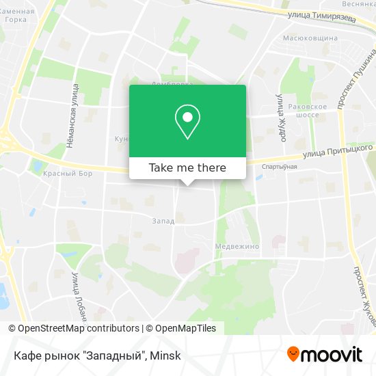 Кафе рынок "Западный" map