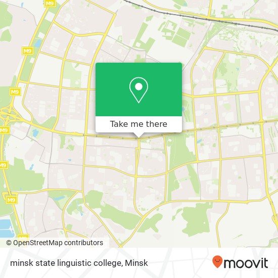 minsk state linguistic college map