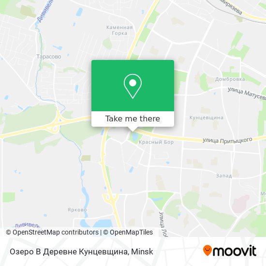 Озеро В Деревне Кунцевщина map